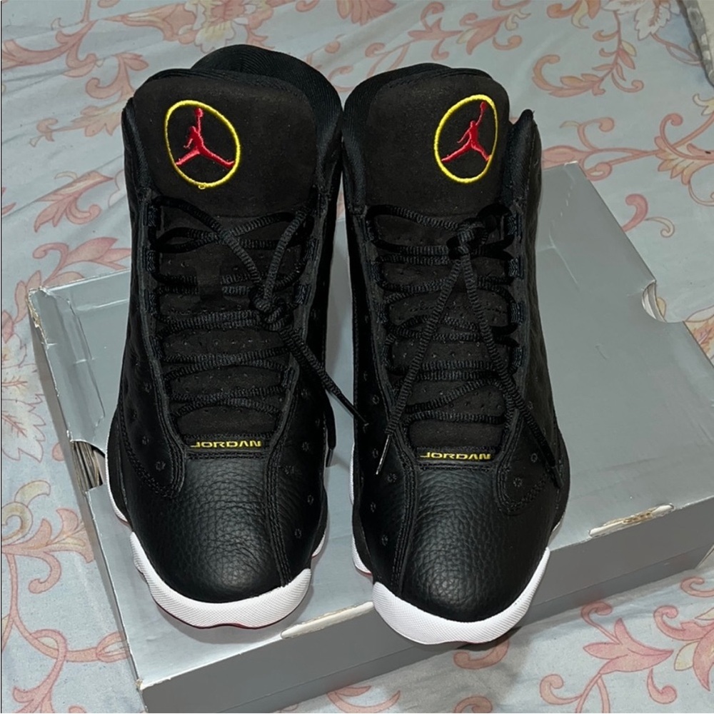 Nike Jordan Retro 13 Black and Red High-Top Sneakers pre-owned